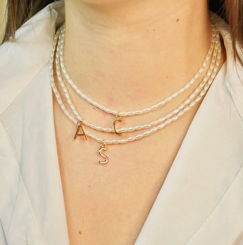 Colar CARIBE INICIAL (A y S)